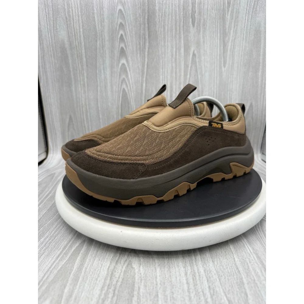 Teva Hurricane Daybreaker Mens Size 10 Brown Suede Outdoor Slip On Shoes 1172953